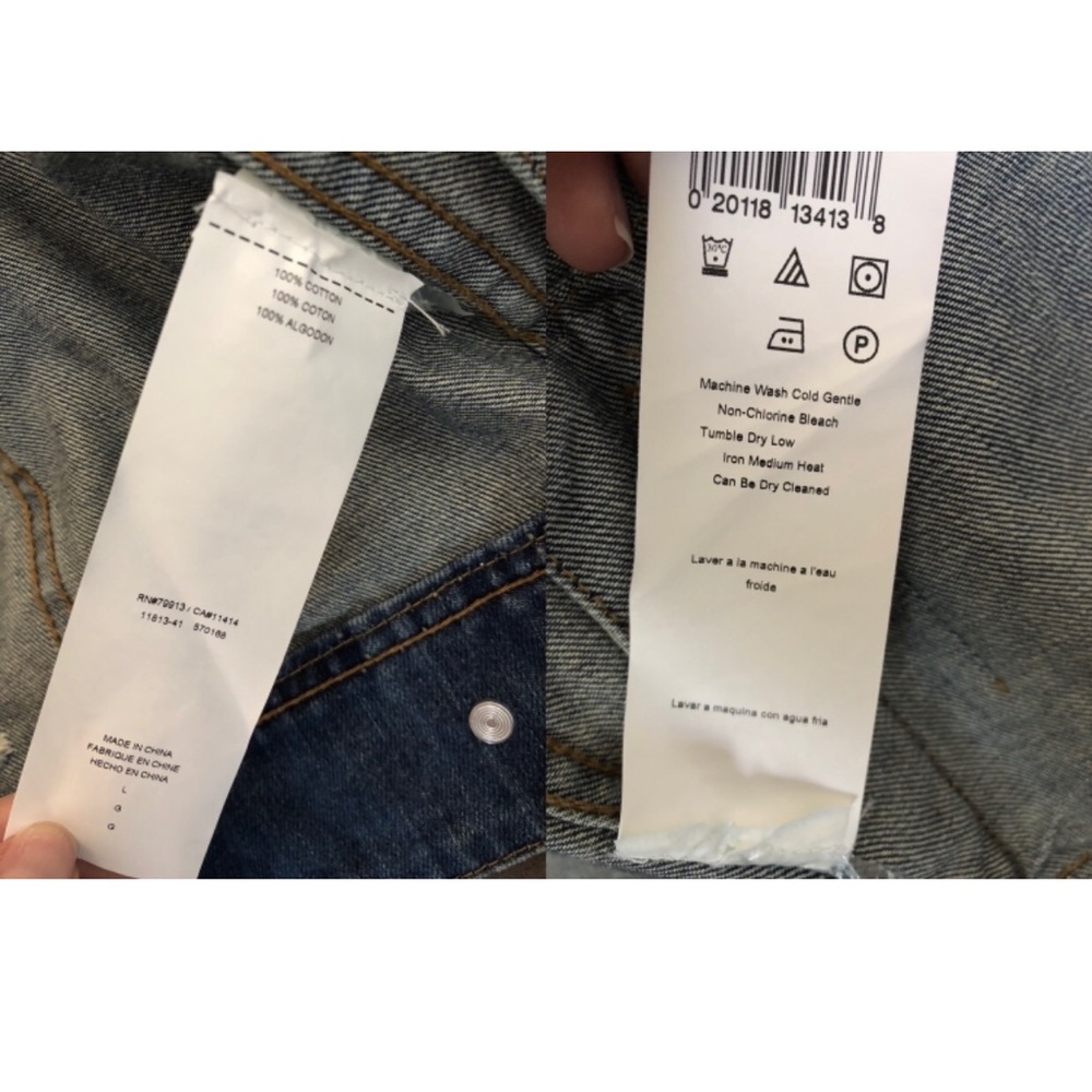SOLD A Pea in the Pod Maternity Denim Jacket - Picture 8 of 8